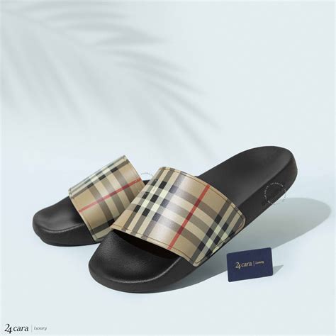 cheap burberry slides|burberry vintage check slides.